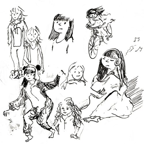 voorbeeld personage voor de illustratiecursus personages tekenen